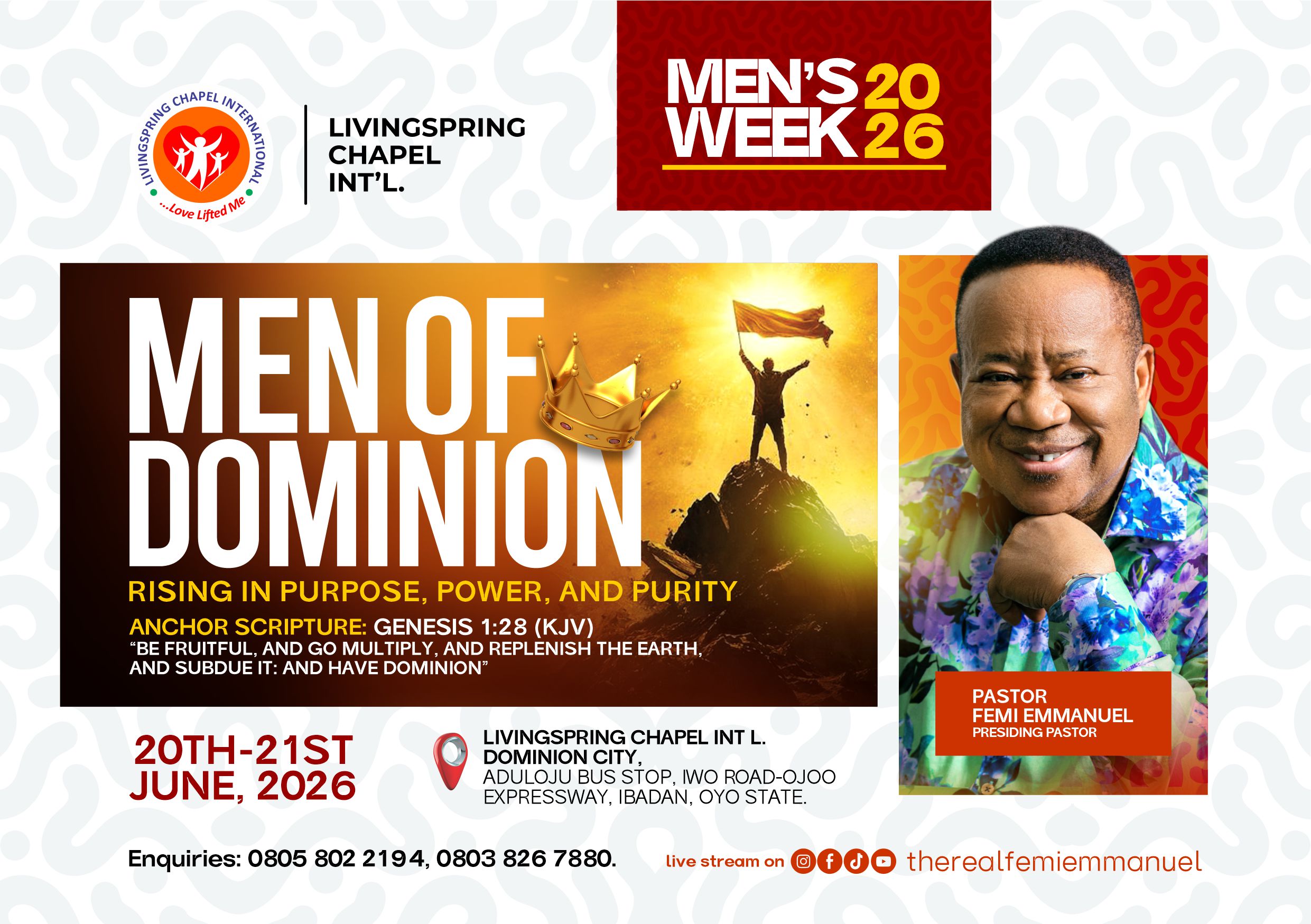 Men's Week 2026 – Men Of Dominion